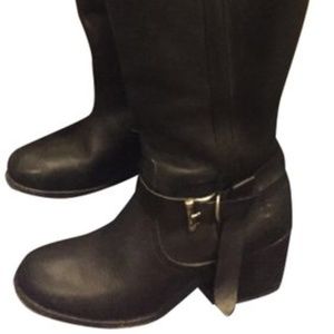 FRYE Black Malorie Knotted Tall Boot